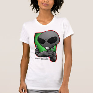 T-shirt aliengray-smiley-thumbsup-wimmin-tshirt