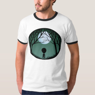 T-shirt Alienígena de Alienígena de Dedo dos Homens w. Cam