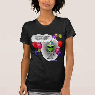 T-shirt Alienígena de fala da festa de aniversário