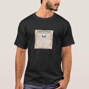 T-shirt Alienígena do homem de Vitruvian