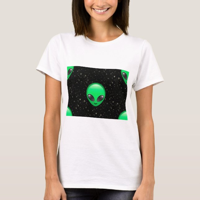 T-shirt alienígena emojis (Frente)
