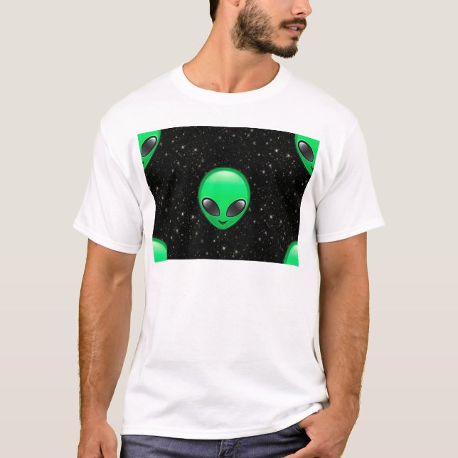 T-shirt alienígena emojis (Frente)