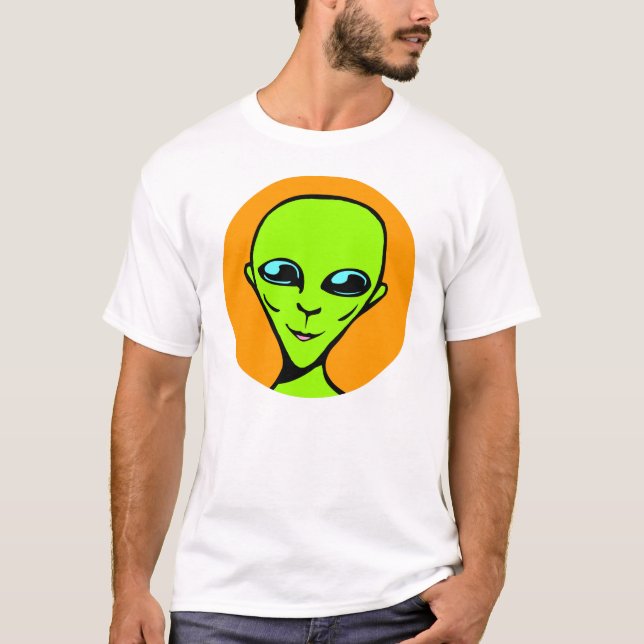 T-shirt Alienígena/ET (design redondo) (Frente)