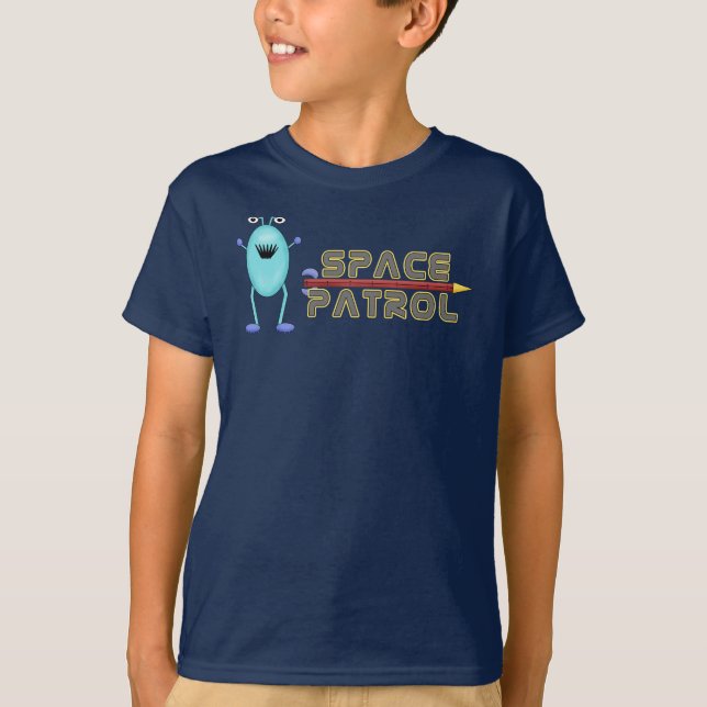 T-shirt Alienígena Exterior Rocket Design de Impressão de  (Frente)