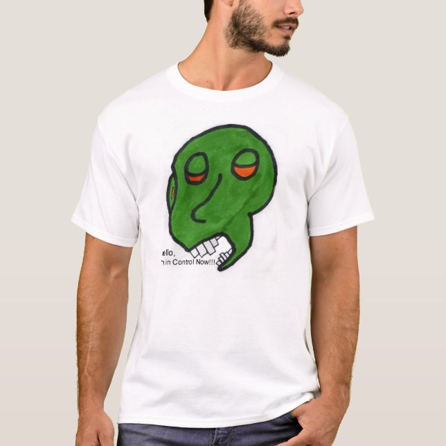T-shirt Alienígena masculina (Frente)
