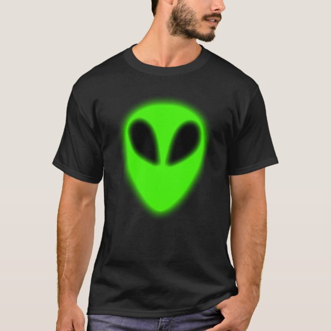 T-Shirt Alienígena Verde brilhante (Frente)