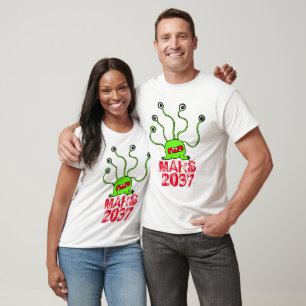 T-Shirt Alienígena Verde De Cinco Olhos