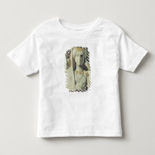 T-shirt Alivio funerário com uma figura fêmea