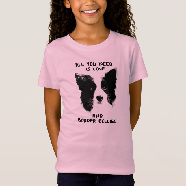 T-shirt All you need Border Collies (Frente)