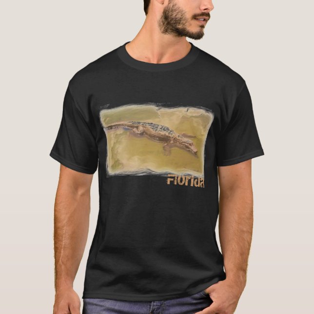 T-shirt Alligator Florida cara shirt (Frente)
