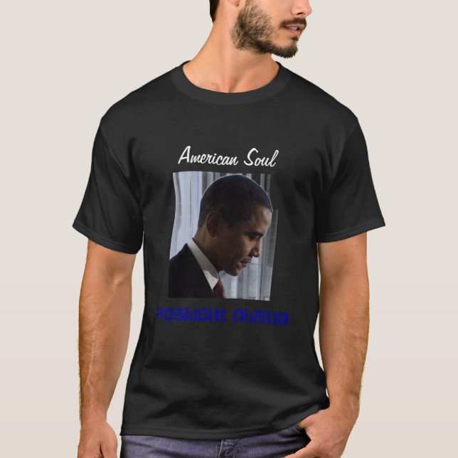 T-shirt Alma Obama-Americana de Barack (Frente)