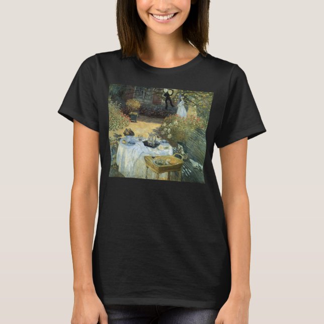 T-shirt Almoço de Claude Monet, Impressionismo Vintage (Frente)