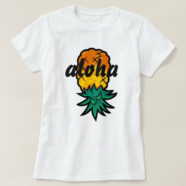 T-shirt Aloha abacaxi (Frente do Design)