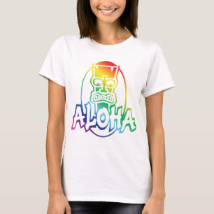 T-shirt Aloha Hawaiian Rainbow