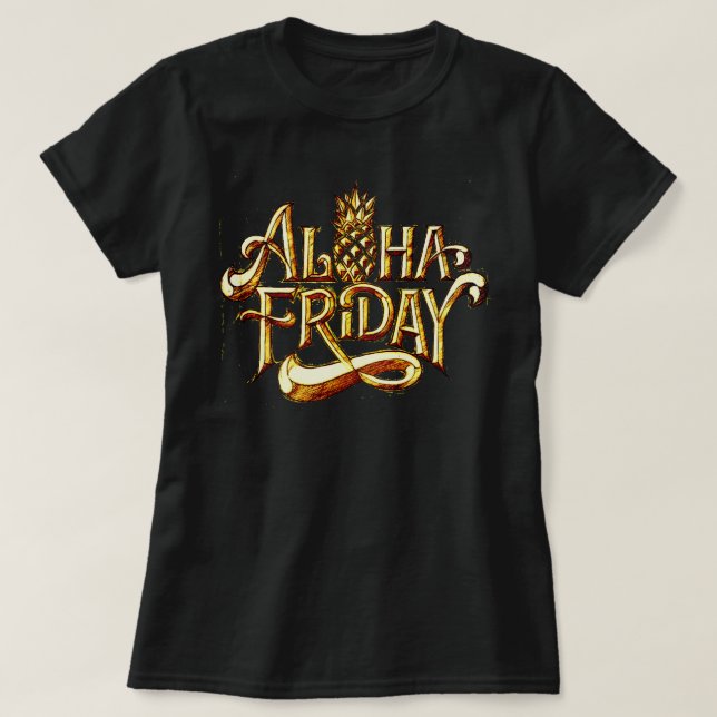 T-SHIRT ALOHA SEXTA-FEIRA (Frente do Design)