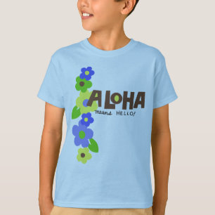 T-shirt Aloha significa Hello Hawaiian Floral