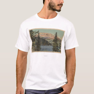 T-shirt Alojamento vermelho, TA - vista do lago Beartooth