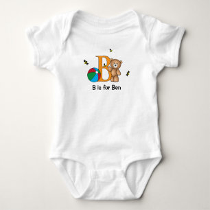T-shirt Alphabet B tee para rapazes - personalize com o se
