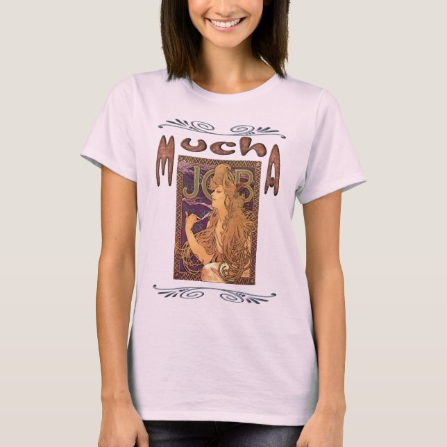 T-shirt Alphonse Mucha - Anúncio de emprego (Frente)