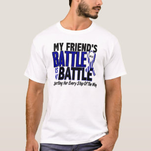 T-shirt ALS minha batalha demasiado 1 amigo (fêmea)