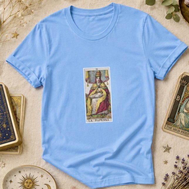 T-shirt Alta Sacerdotisa Tarot Vintage (Criador carregado)