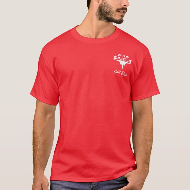 T-shirt Alta tecnologia Eagle - (cor escura) (Frente)