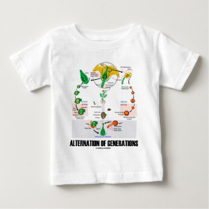 T-shirt Alternação de gerações (ciclo de vida da flor)