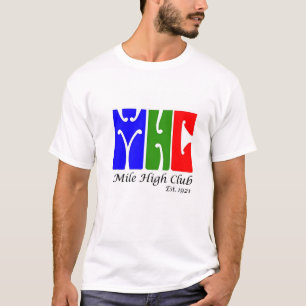 T-shirt alto do clube da milha