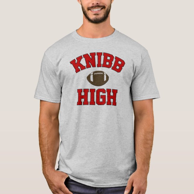 T-shirt alto do futebol de Knibb (Frente)