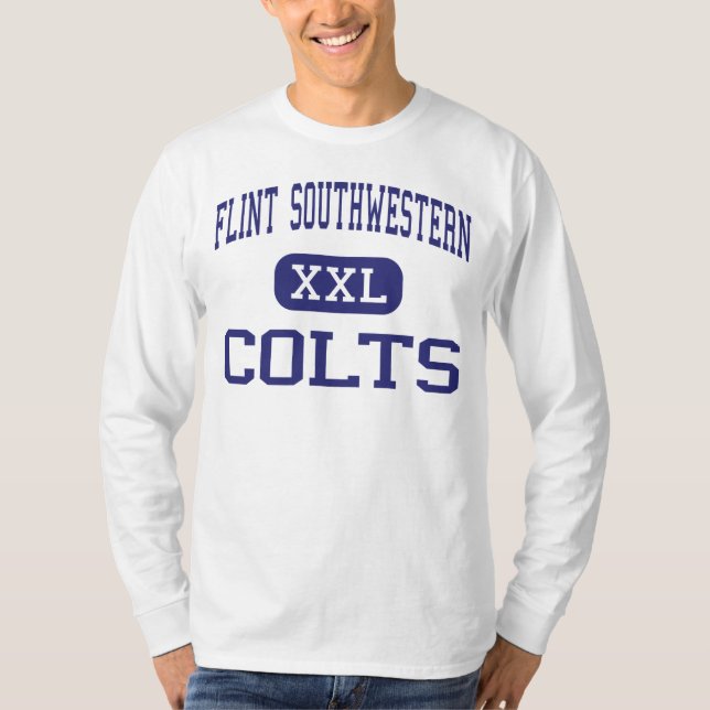 T-shirt Alto do sudoeste do sílex - Colts - - sílex (Frente)