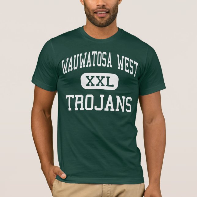 T-shirt Alto ocidental de Wauwatosa - Trojan - - Wauwatosa (Frente)