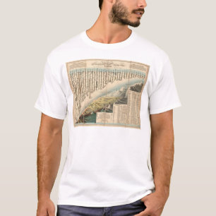 T-shirt Alturas comparativas das montanhas principais