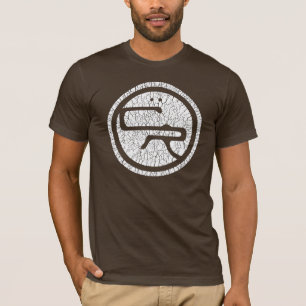 T-shirt Am App T básico - branco/Brown