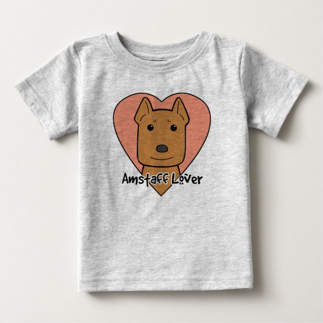 T-shirt Amante de Amstaff (Frente)