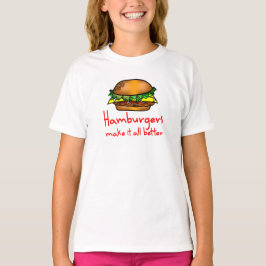 T-shirt Amante do Hamburger