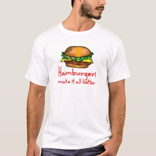 T-shirt Amante do Hamburger
