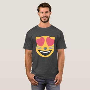 T-shirt Amante Emoji do gato