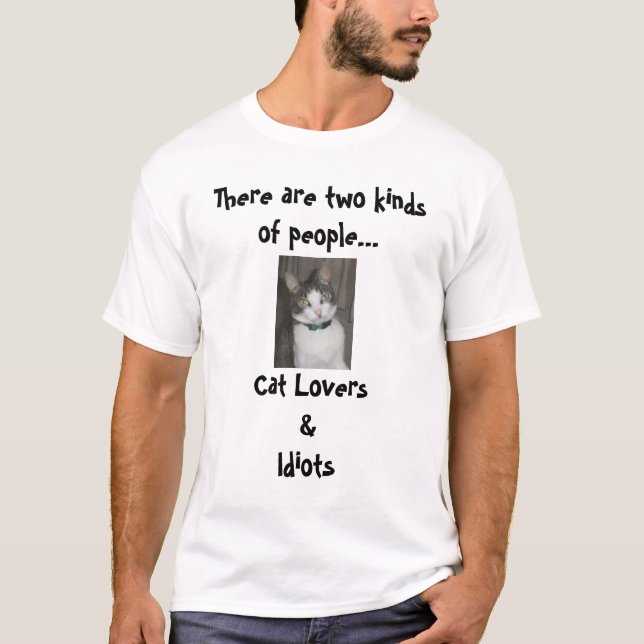 T-shirt Amantes dos gatos (Frente)
