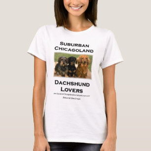 T-shirt Amantes suburbanos do Dachshund de Chicagoland