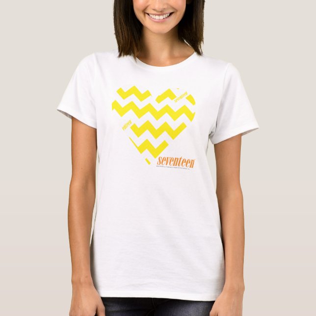 T-shirt Amarelo 4 do ziguezague (Frente)