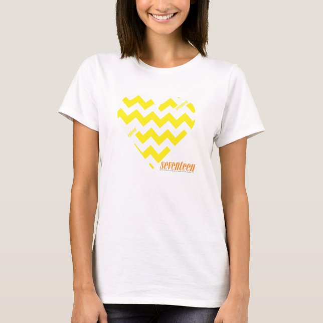 T-shirt Amarelo 4 do ziguezague (Frente)