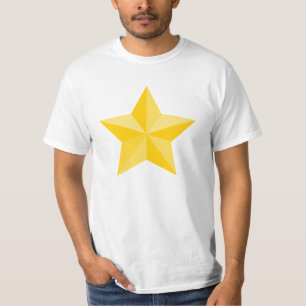 T-shirt amarelo da estrela