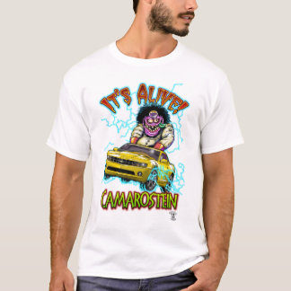 T-shirt amarelo de Chevy Camaro RS