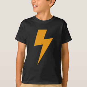 T-shirt Amarelo de Energia do Trovão Impresso