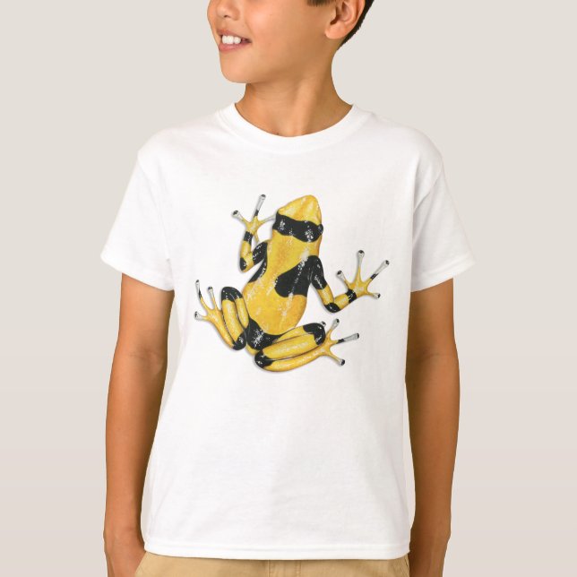 t-shirt Amarelo-unido do sapo do dardo do veneno (Frente)