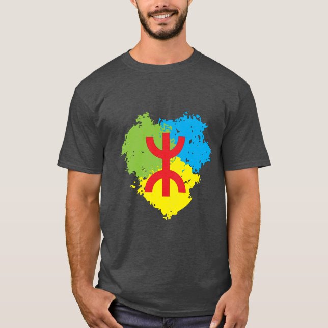 T-shirt Amazigh flag (Frente)