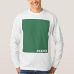 T-shirt Amazônia<br><div class="desc">Mostre suas cores com orgulho!  A Amazônia é uma sombra de verde-selva que representa a maior floresta tropical do mundo</div>