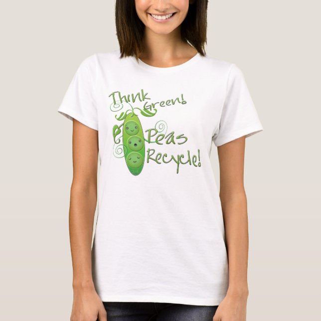 T-shirt ambientais do Dia da Terra (Frente)