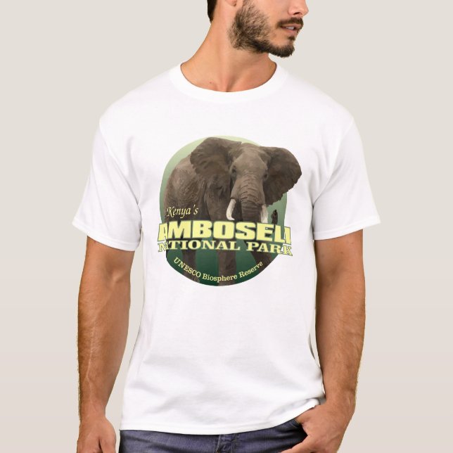 T-shirt Amboseli NP (Elefante Africano) WT (Frente)