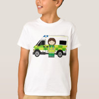 Ambulância dos desenhos animados e EMT